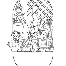 Knikmops colouring pages gardener